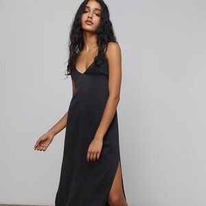 Lunya Midnight Black Slip Dress